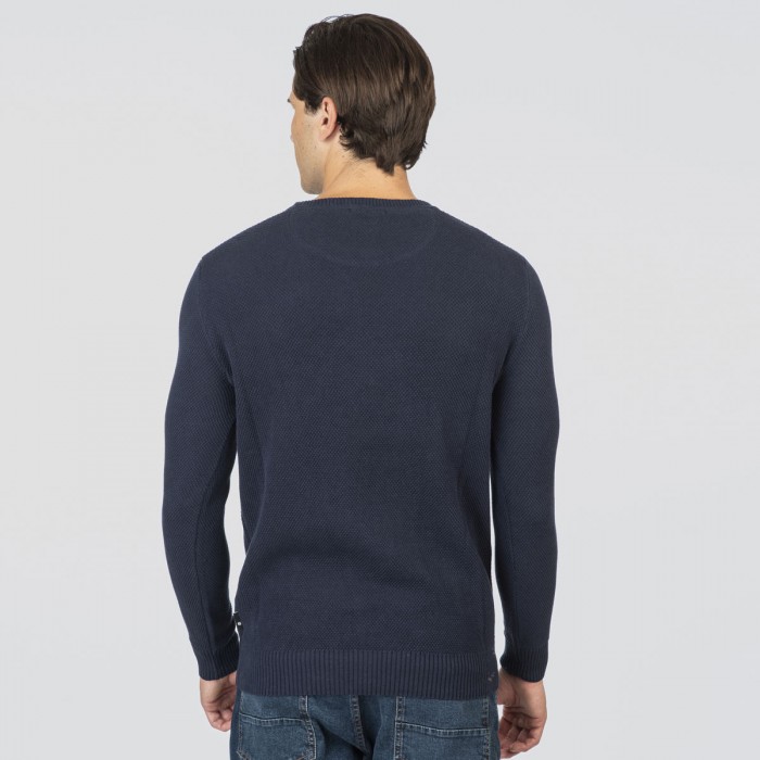 Πλεκτό Rebase 252RKNIT-8036 Blue Marine Πλεκτά