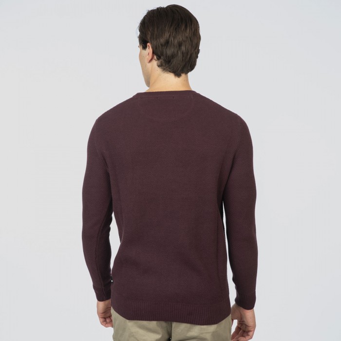 Πλεκτό Rebase 252RKNIT-8036 Aubergine Πλεκτά
