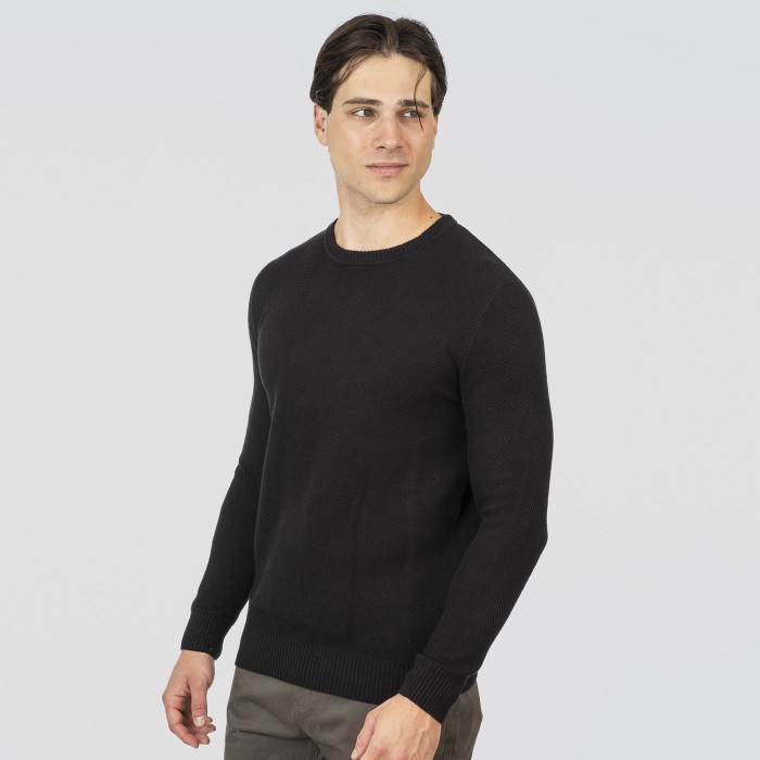 Πλεκτό Rebase 252RKNIT-8036 Black Πλεκτά