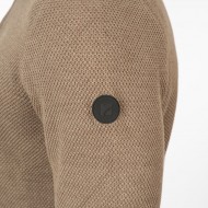 Πλεκτό Half Zip Rebase 252-RKNIT-8037 Beige Melange