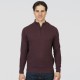 Πλεκτό Half Zip Rebase 252-RKNIT-8037 Aubergine Πλεκτά