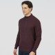 Πλεκτό Half Zip Rebase 252-RKNIT-8037 Aubergine Πλεκτά