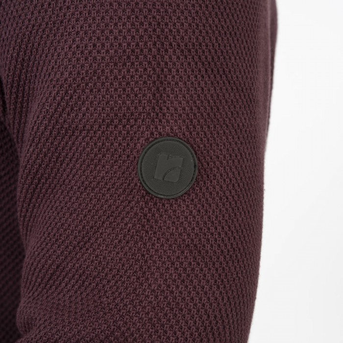 Πλεκτό Half Zip Rebase 252-RKNIT-8037 Aubergine Πλεκτά