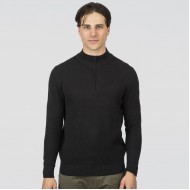 Πλεκτό Half Zip Rebase 252-RKNIT-8037 Black
