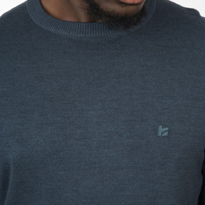 Πλεκτό Rebase 252RKNIT-8030 Teal Melange Πλεκτά