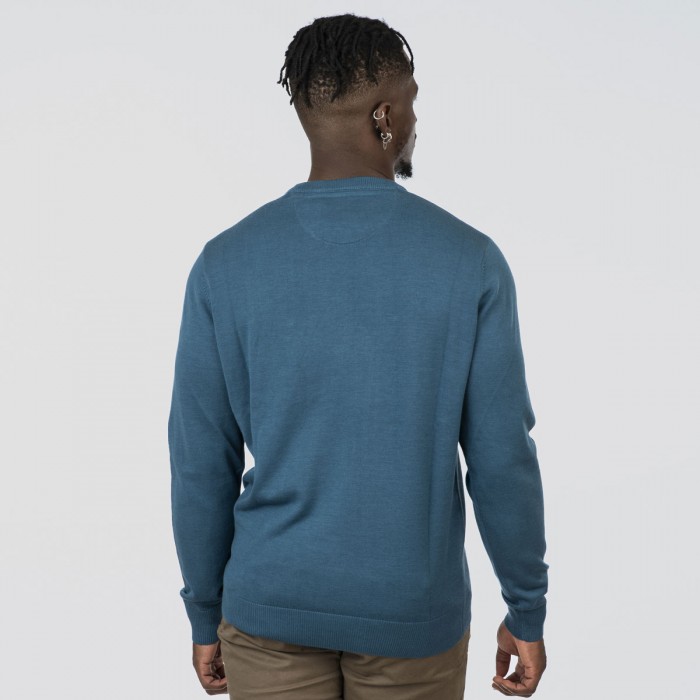 Πλεκτό Rebase 252RKNIT-8030 Petrol Melange Πλεκτά