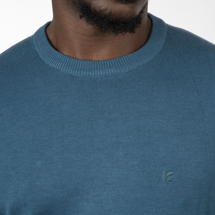 Πλεκτό Rebase 252RKNIT-8030 Petrol Melange Πλεκτά