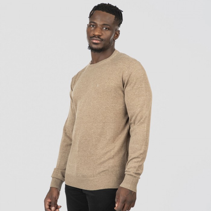 Πλεκτό Rebase 252RKNIT-8030 Beige Melange Πλεκτά