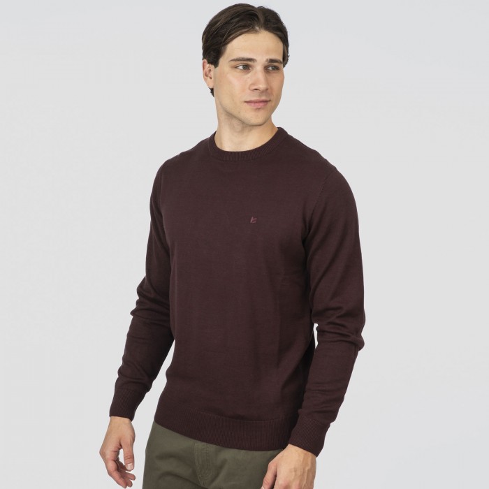 Πλεκτό Rebase 252RKNIT-8030 Bordeaux Melange Πλεκτά