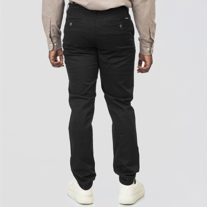 Παντελόνι Chinos Rebase 252-RCP-4048 Black Παντελόνια
