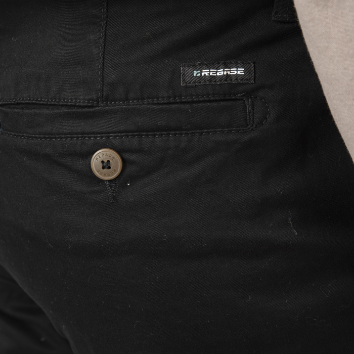 Παντελόνι Chinos Rebase 252-RCP-4048 Black Παντελόνια
