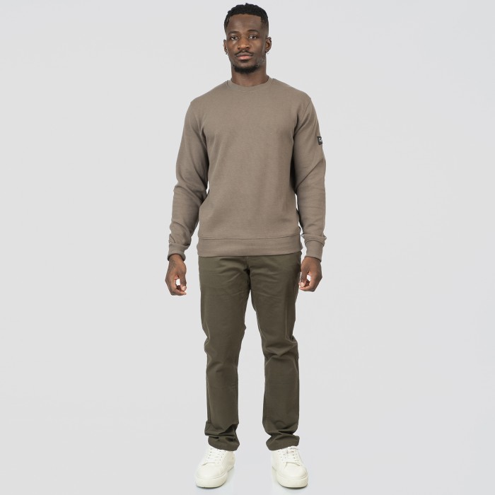 Παντελόνι Chinos Rebase 252-RCP-4048 Dark Khaki Παντελόνια