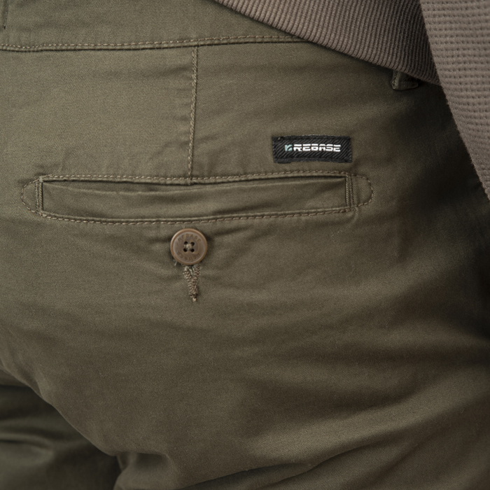 Παντελόνι Chinos Rebase 252-RCP-4048 Dark Khaki Παντελόνια