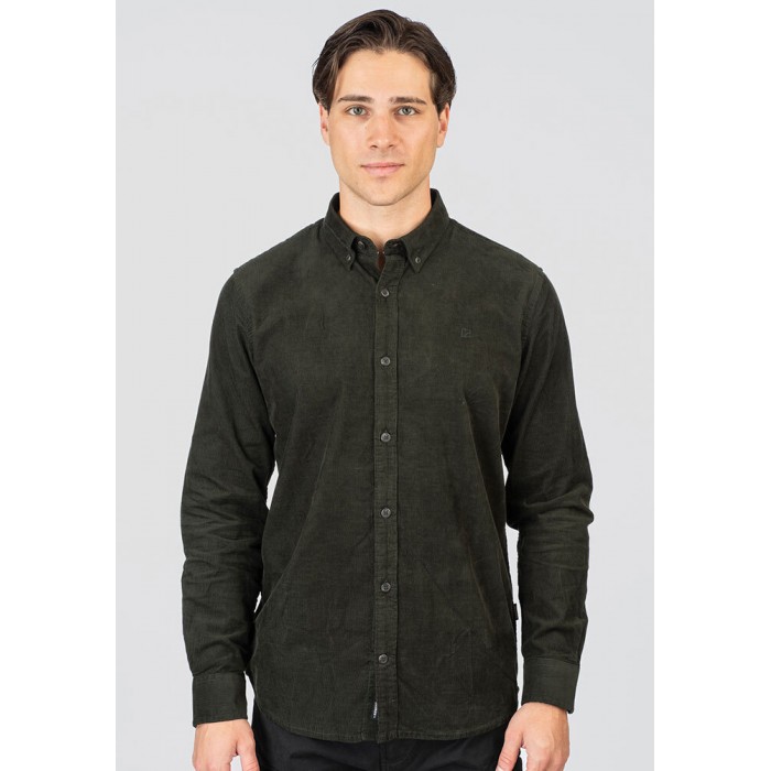 Πουκάμισο Κοτλέ Rebase 252-RGS-5098 Deep Forest Μακρυμάνικα Πουκάμισα