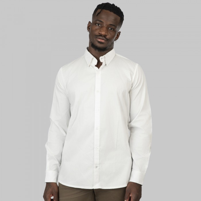 Πουκάμισο Rebase 252-RFS-5100 White Μακρυμάνικα Πουκάμισα