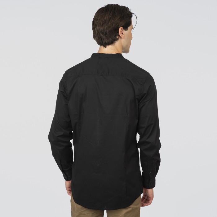 Πουκάμισο Mao Rebase 252-RFS-5136 Black Μακρυμάνικα Πουκάμισα