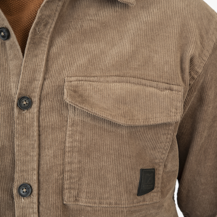 Πουκάμισο Κοτλέ Overshirt Rebase 252-RGS-5097 Beige Ζακέτες