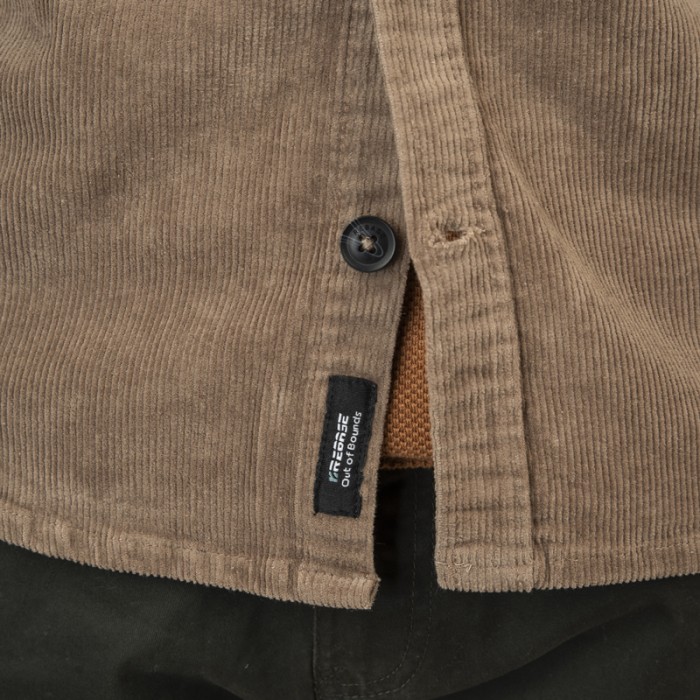Πουκάμισο Κοτλέ Overshirt Rebase 252-RGS-5097 Beige Ζακέτες
