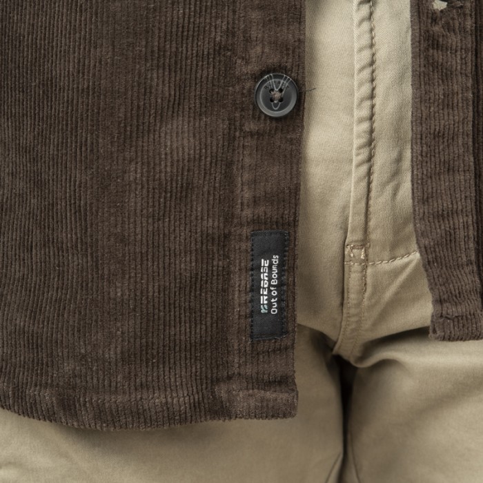 Πουκάμισο Κοτλέ Overshirt Rebase 252-RGS-5097 Grey Ζακέτες