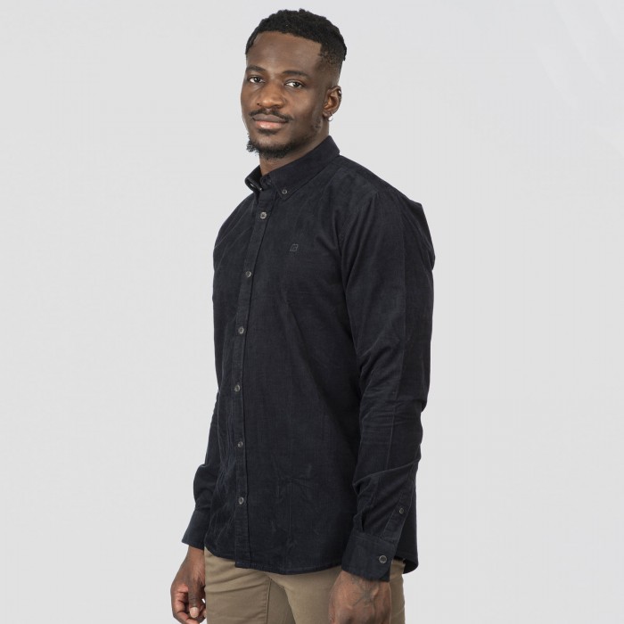 Πουκάμισο Κοτλέ Rebase 252-RGS-5098 Navy Blue Μακρυμάνικα Πουκάμισα