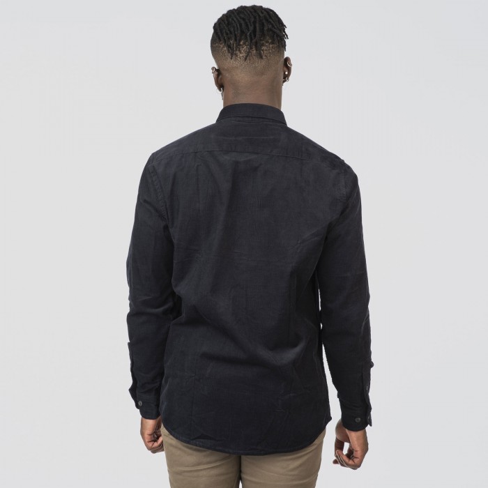 Πουκάμισο Κοτλέ Rebase 252-RGS-5098 Navy Blue Μακρυμάνικα Πουκάμισα