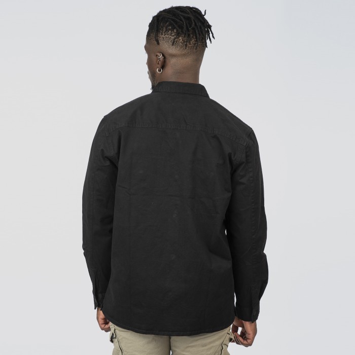 Πουκάμισο Over Rebace 252-GRS-5099 Black Μακρυμάνικα Πουκάμισα