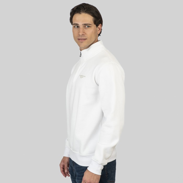 Φούτερ Half Zip Rebase 252-RTOP-1050 Off White Φούτερ