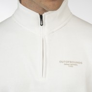 Φούτερ Half Zip Rebase 252-RTOP-1050 Off White