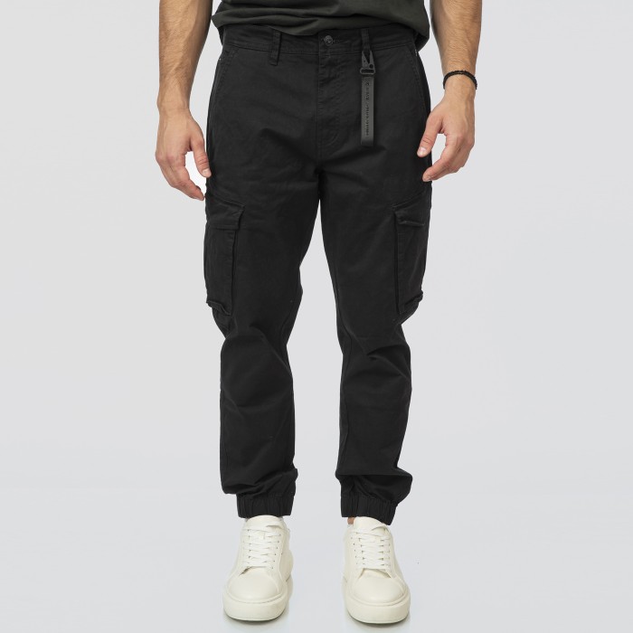 Παντελόνι Cargo Jogger Rebase 252-RCCP-4050 Black Cargo Pants