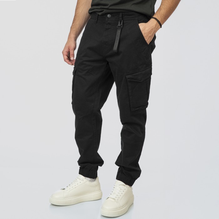 Παντελόνι Cargo Jogger Rebase 252-RCCP-4050 Black Cargo Pants