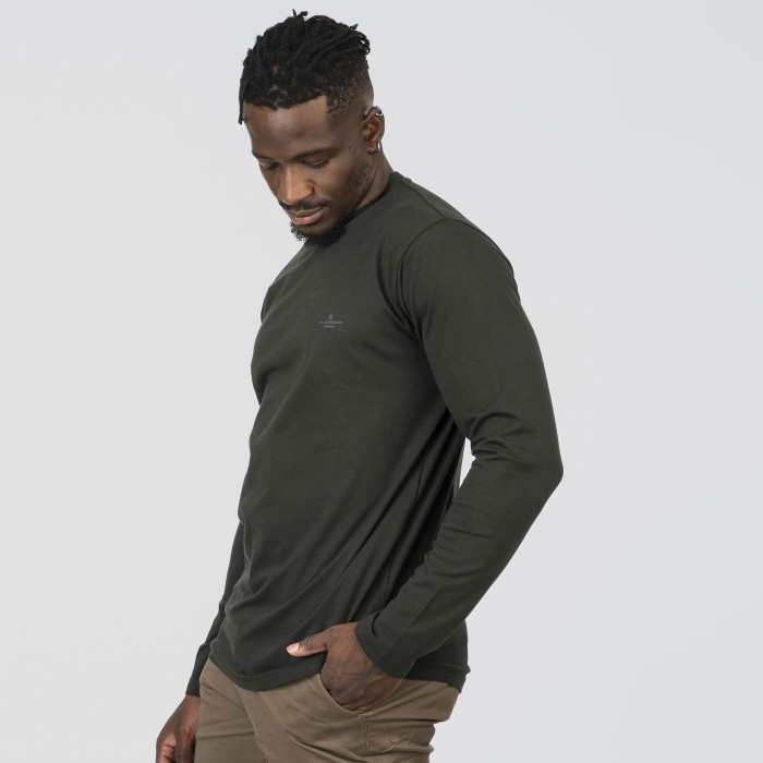 Μπλούζα Μακρύ Μανίκι Rebase 252-RTS-9060 Forest Green Μακρυμάνικες