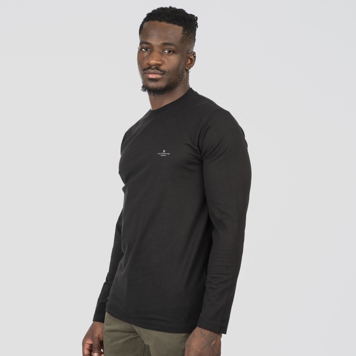 Μπλούζα Μακρύ Μανίκι Rebase 252-RTS-9060 Black Μακρυμάνικες