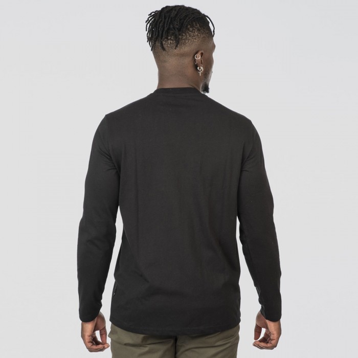 Μπλούζα Μακρύ Μανίκι Rebase 252-RTS-9060 Black Μακρυμάνικες