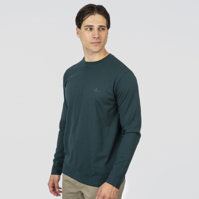 Μπλούζα Μακρύ Μανίκι Rebase 252-RTS-9060 Deep Teal Μακρυμάνικες