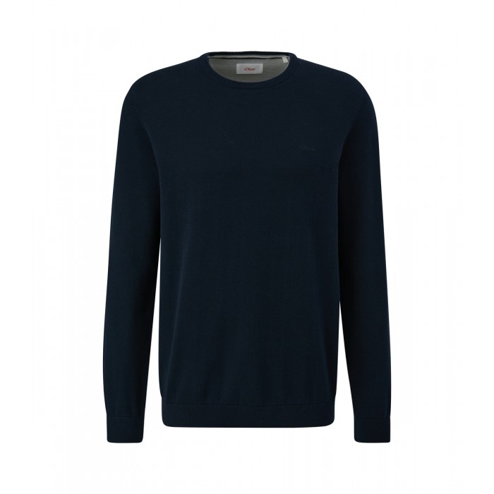 Πουλόβερ s.Oliver Basic 2143173 5978 Blue Πλεκτά