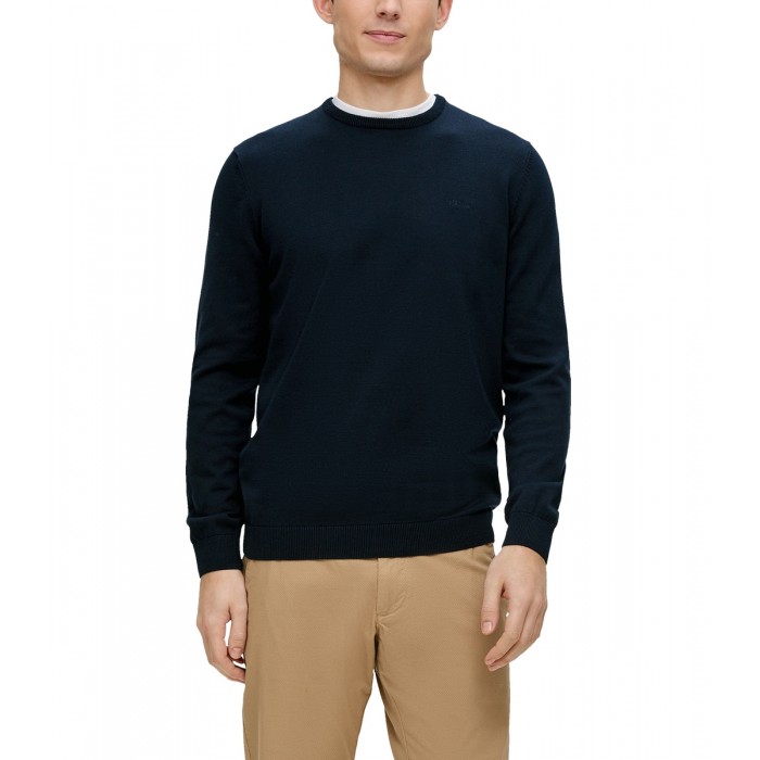 Πουλόβερ s.Oliver Basic 2143173 5978 Blue Πλεκτά