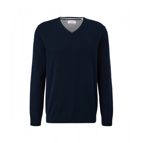 Πουλόβερ s.Oliver Basic V 2143174 5978 Navy Πουλόβερ s.Oliver Basic V 2143174 5978 Navy