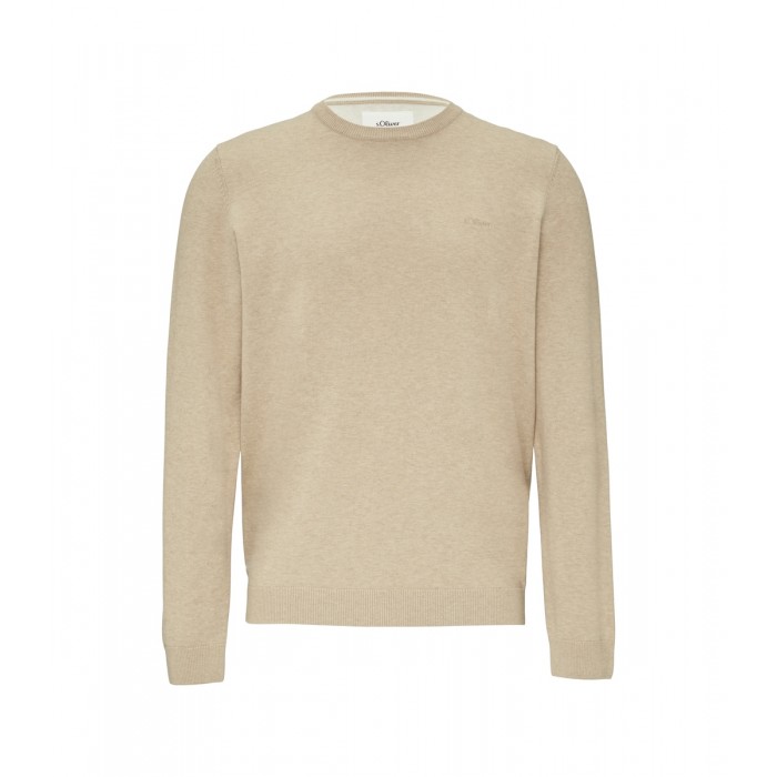 Πουλόβερ s.Oliver Basic 2143173 82W0 Beige Πλεκτά