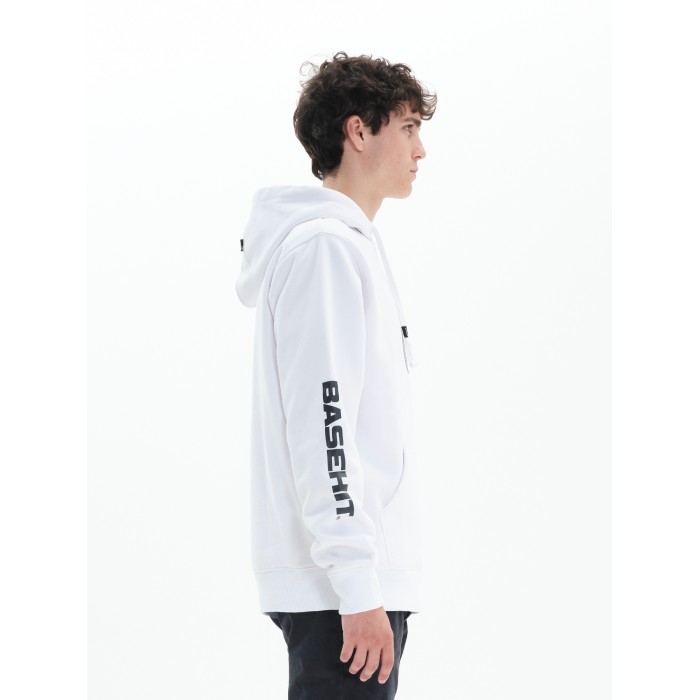 Hoodies Basehit 222.BM20.16 White Φούτερ