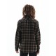 Πουκάμισο Basehit 222.BM60.82 BH10 D.Olive-Black Μακρυμάνικα Πουκάμισα