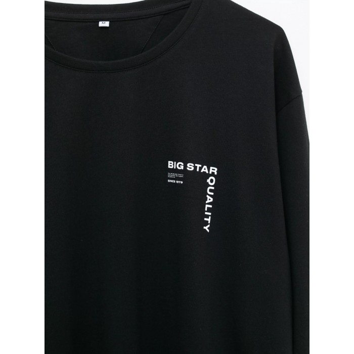 Μπλούζα  Big Star Kenny Longsleeve 906 Black Μπλούζες