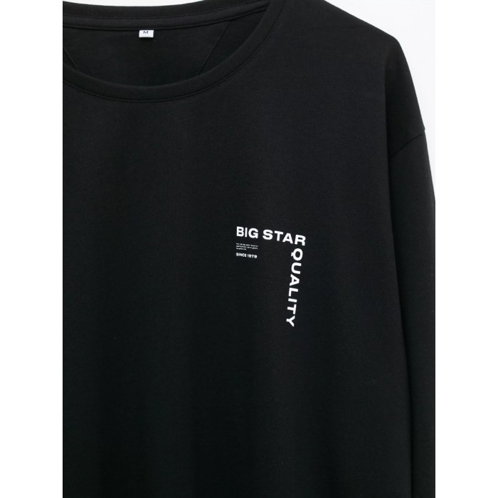 Μπλούζα  Big Star Kenny Longsleeve 906 Black Μπλούζες