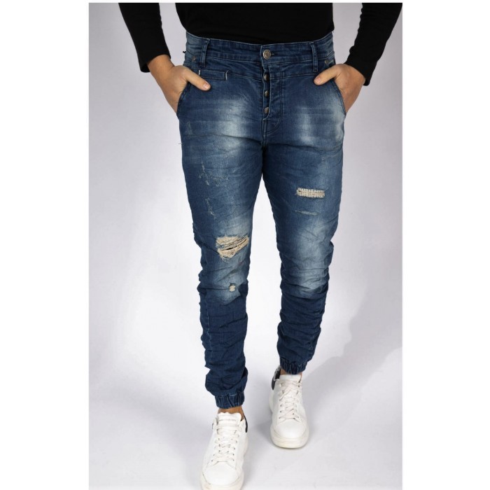 Jean Senior Jogger 484 Blue Παντελόνια