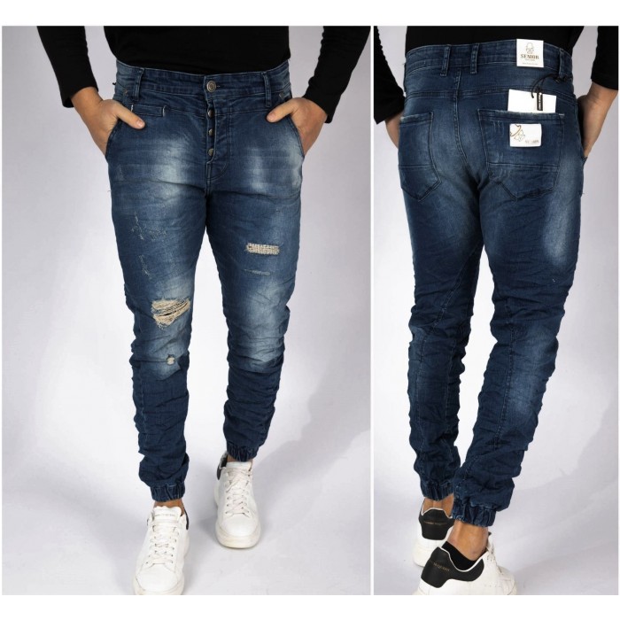 Jean Senior Jogger 484 Blue Παντελόνια