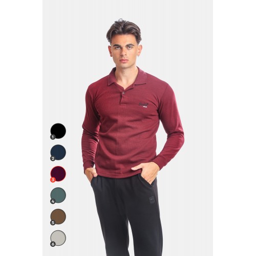 Μπλούζα Πόλο Paco 2381841-03 Bordo