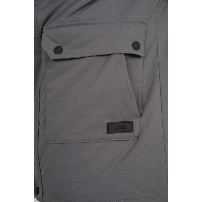 Μπουφάν Rebase 232.RJK.189 Grey Χειμερινά  Μπουφάν