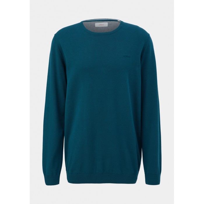 Πουλόβερ s.Oliver Basic 2040664 6904 Dark Turquoise Πλεκτά