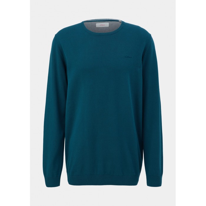 Πουλόβερ s.Oliver Basic 2040664 6904 Dark Turquoise Πλεκτά