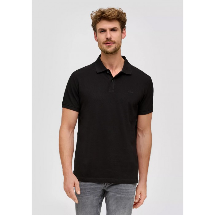 Πόλο s.Oliver 2138262 9999 Black Polo