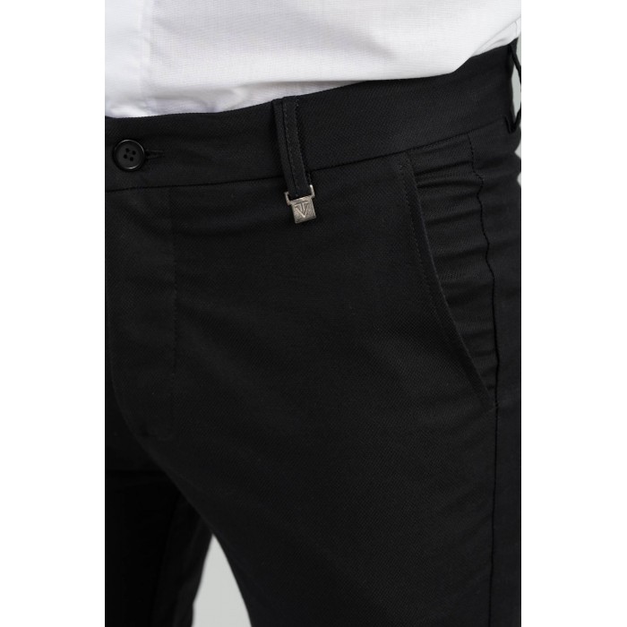 Παντελόνι Vittorio 500-2324-ALTO Black Chinos